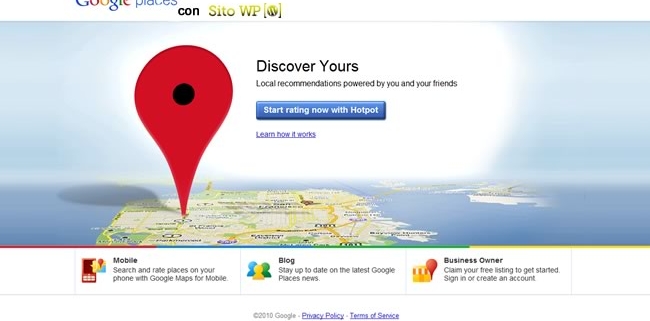 prima pagina google places