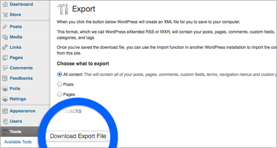 esporta-file-wordpress