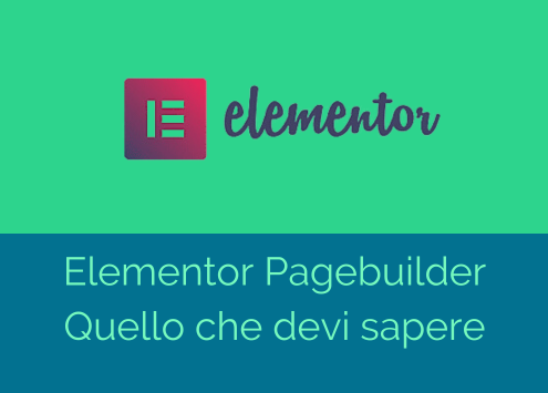 elementor pagebuilder illustrazione con logo della spiegazione sul software