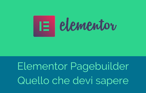 elementor pagebuilder illustrazione con logo della spiegazione sul software