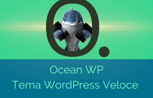 oceanwp tema wordpress illustrazione con squalo