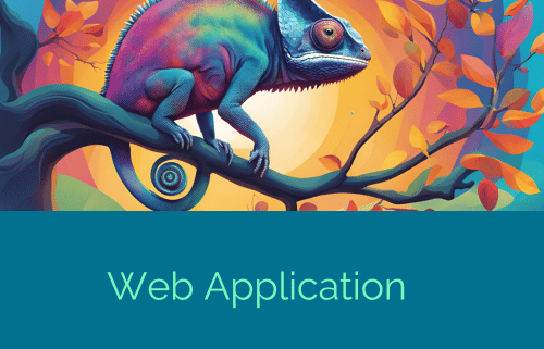 rappresentazione di una Web Application attraverso un camaleonte