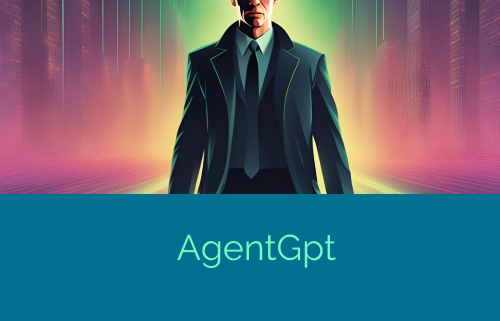 illustrazione che raffigura un agentgpt raffigurato come un personaggio del film matrix