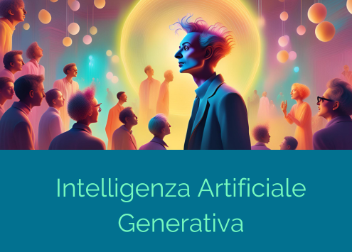 intelligenza artificiale generativa diinta come personaggio felliniano che crea immaginando la realtà intorno a se stessa