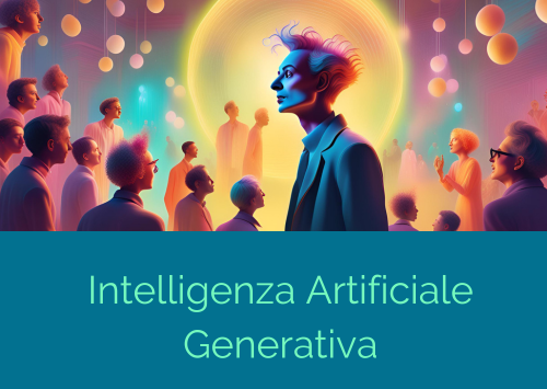 intelligenza artificiale generativa diinta come personaggio felliniano che crea immaginando la realtà intorno a se stessa