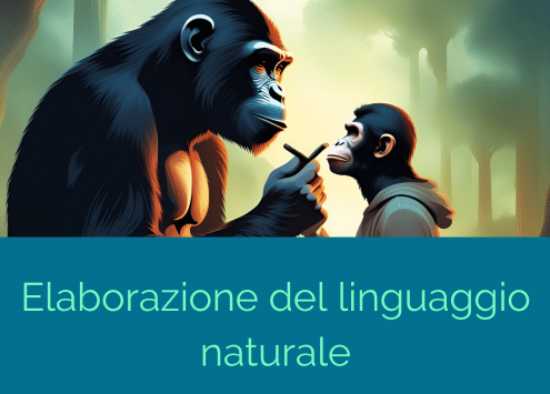 Il linguaggio naturale che viene sviluppato da due diversi esemplari di scimmia per comunicare in una scena che ricorda il film il pianeta delle scimmie
