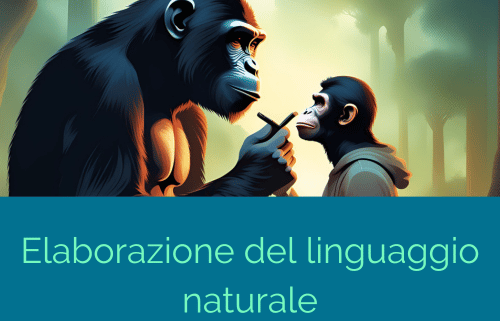 Il linguaggio naturale che viene sviluppato da due diversi esemplari di scimmia per comunicare in una scena che ricorda il film il pianeta delle scimmie