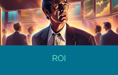 return on investment un personaggio simile ad al pacino interroga gli schermi della borsa preoccupato per il suo ritorno d investimento