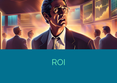 return on investment un personaggio simile ad al pacino interroga gli schermi della borsa preoccupato per il suo ritorno d investimento