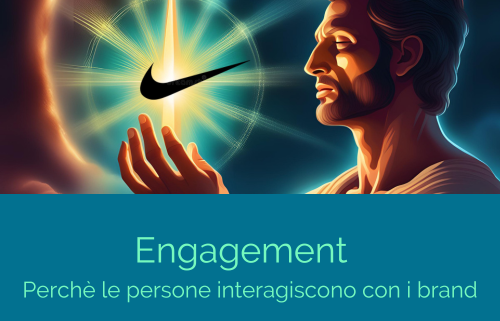 Adamo che interagisce con il Brand Nike che fluttua in una luce